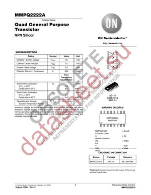 MMPQ2222AR1 datasheet  